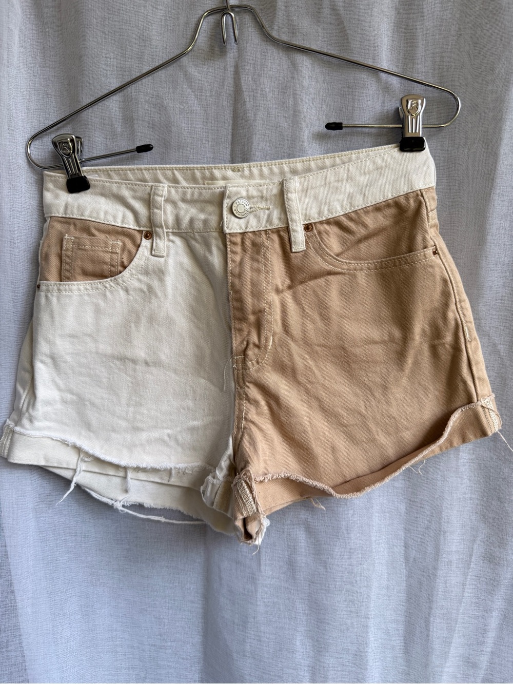 PacSun Mom Shorts | Size 25 | Two-Tone Denim Shorts | Y2K